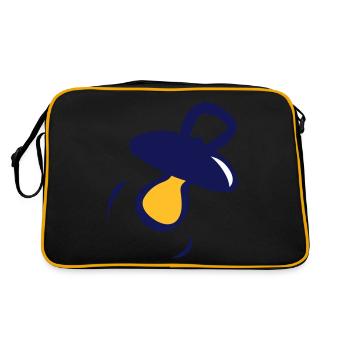 baby comforter / baby - Retro Bag - black/gold - Back
