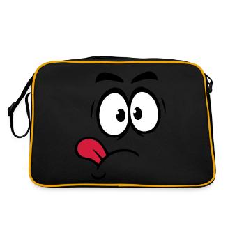 Langue - Sac Retro - noir/or - Dos