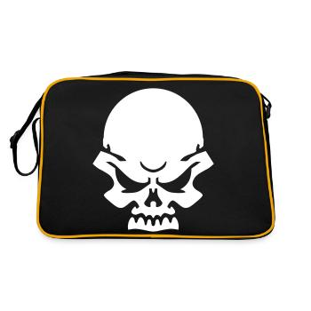 tête de mort - Sac Retro - noir/or - Dos
