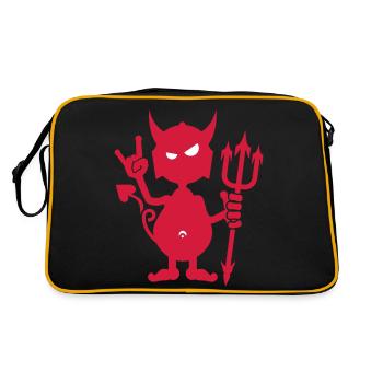 Roches diable rock / diable (2c) - Sac Retro - noir/or - Dos