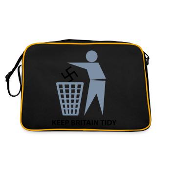 KEEP BRITAIN TIDY - Retro Bag - black/gold - Back