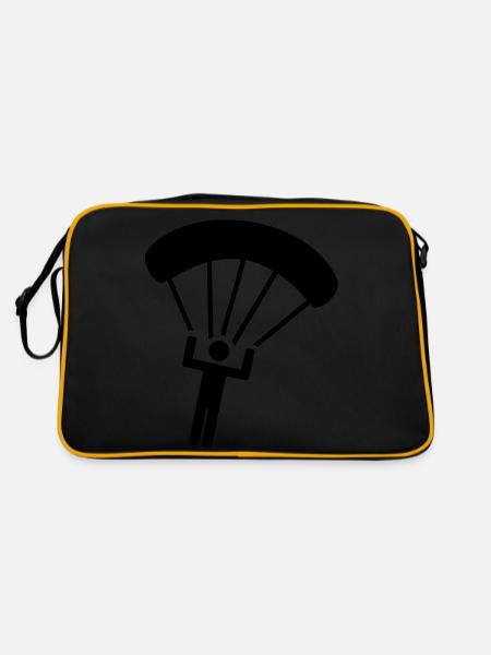 Parachute jumping - Retro Bag - black/gold - Back