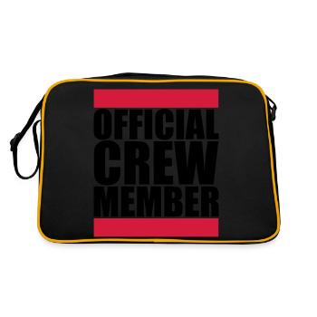 Official Crew Member Logo - Sac Retro - noir/or - Dos