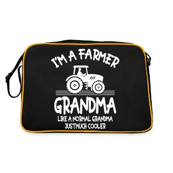Je suis une grand-mère fermière - Sac Retro - noir/or - Dos