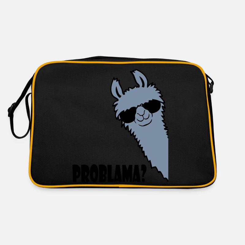 Problama Frage Lama Retro Tasche