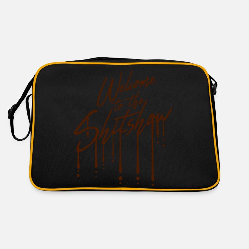 Tropfen Welcome Shitshow Retro Tasche
