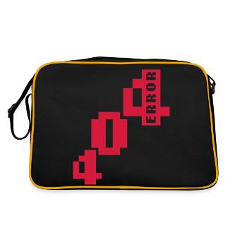 Error 404 Connection Problem - Retro Bag - black/gold - Back