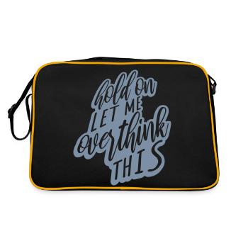 Let me overthink this - Retro Bag - black/gold - Back