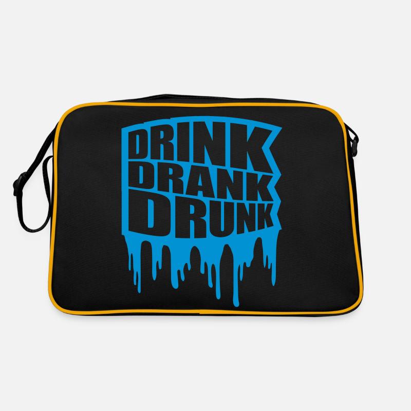 drink drank drunk quote Retro Bag
