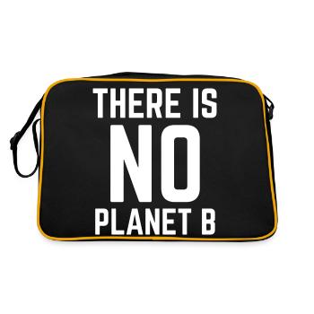 Il n’y a pas de planète B - Sac Retro - noir/or - Dos
