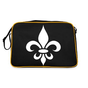 Logo de la fleur de lys du roi - Sac Retro - noir/or - Dos