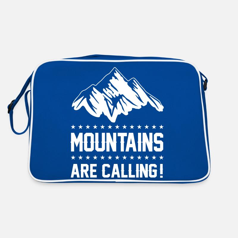 mountains berge are calling Retro Tasche