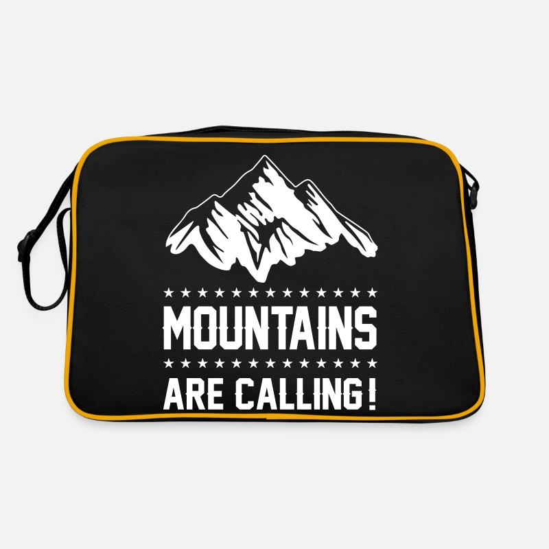 mountains berge are calling Retro Tasche