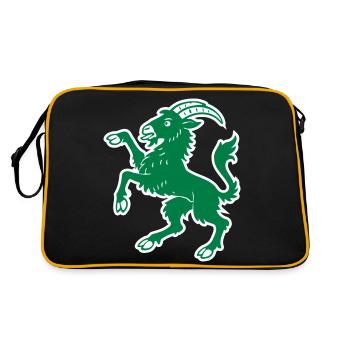 Chèvre Hälsinge - Sac Retro - noir/or - Dos
