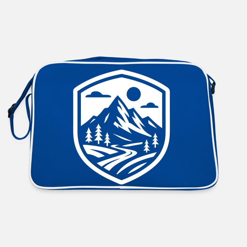 Berge Natur Landschaft Retro Tasche