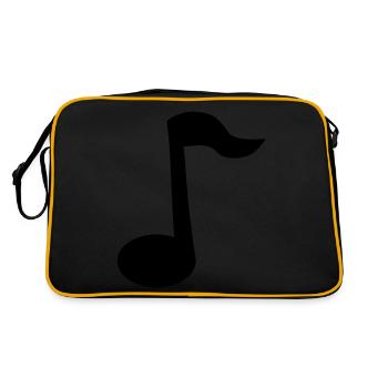 Note - Sac Retro - noir/or - Dos