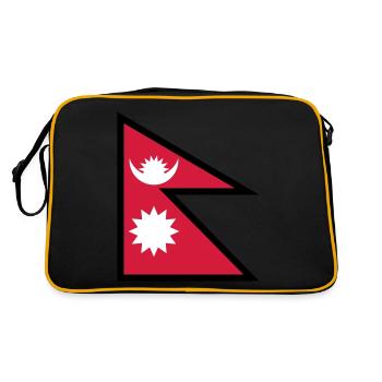 Nepal - Retro Bag - black/gold - Back