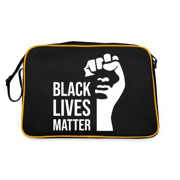 BLM design gift - Retro Bag - black/gold - Back