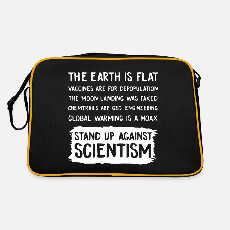 The Earth Is Flat Stand Up Against Science Sac Retro