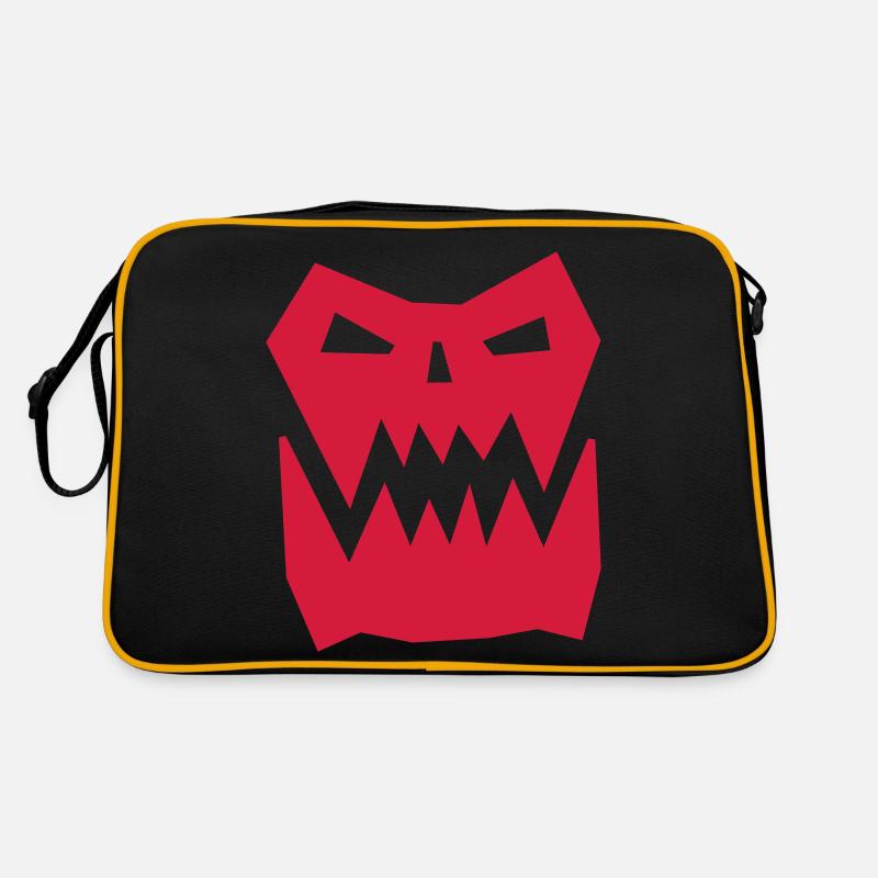 Orc Face Glyph Retro Bag