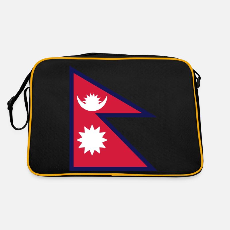 Drapeau du Népal Sac Retro