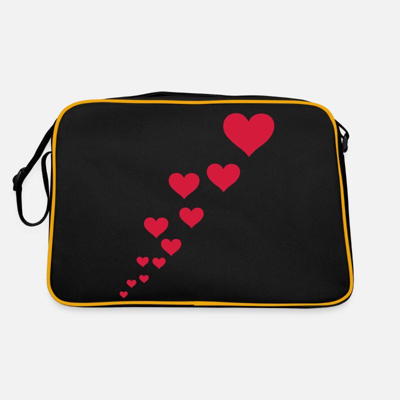 Valentin Herz Liebe Retro Tasche