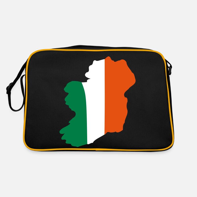 Irland - Retro Tasche - Schwarz/Gold