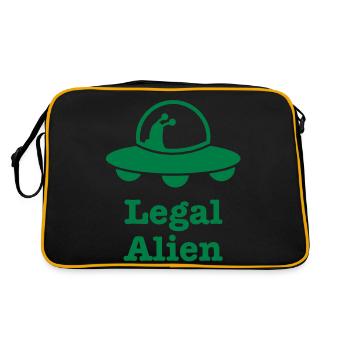 ÉTRANGER JURIDIQUE! - Sac Retro - noir/or - Dos