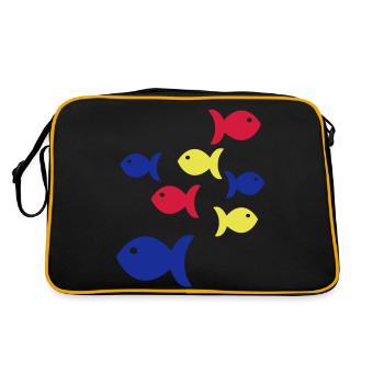 fische - Sac Retro - noir/or - Dos