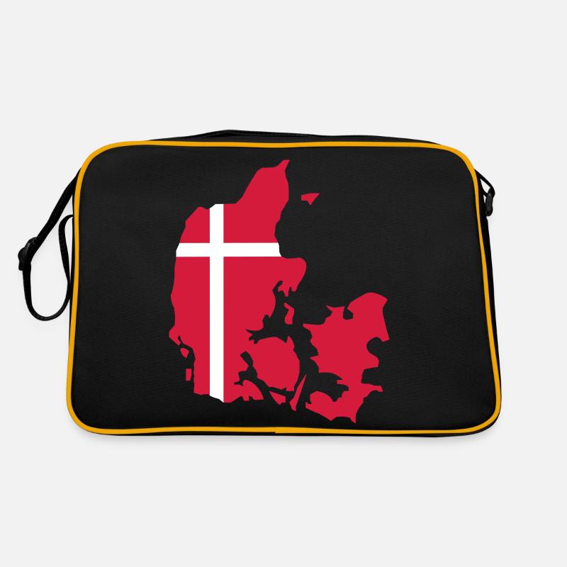 daenemark_02 - Retro Tasche - Schwarz/Gold