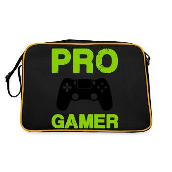 Pro Gamer - Retro Bag - black/gold - Back