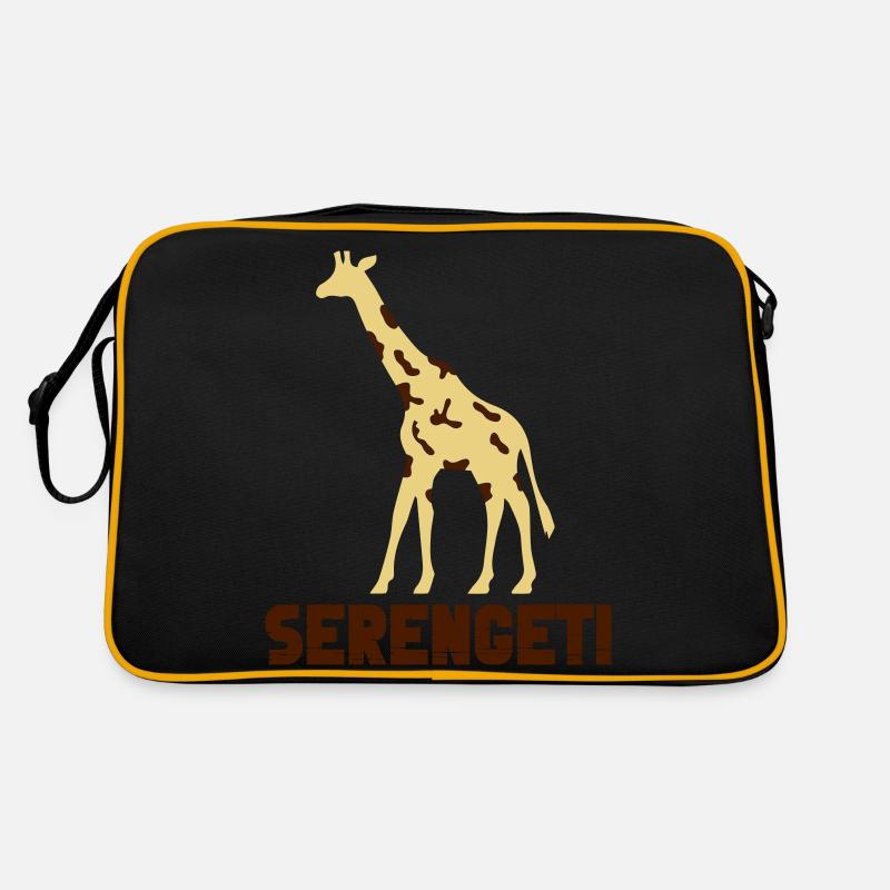 giraffe serengeti Retro Tasche