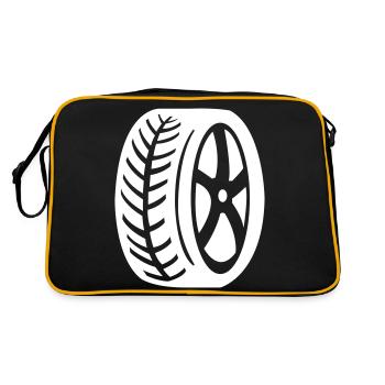 pneu - Sac Retro - noir/or - Dos