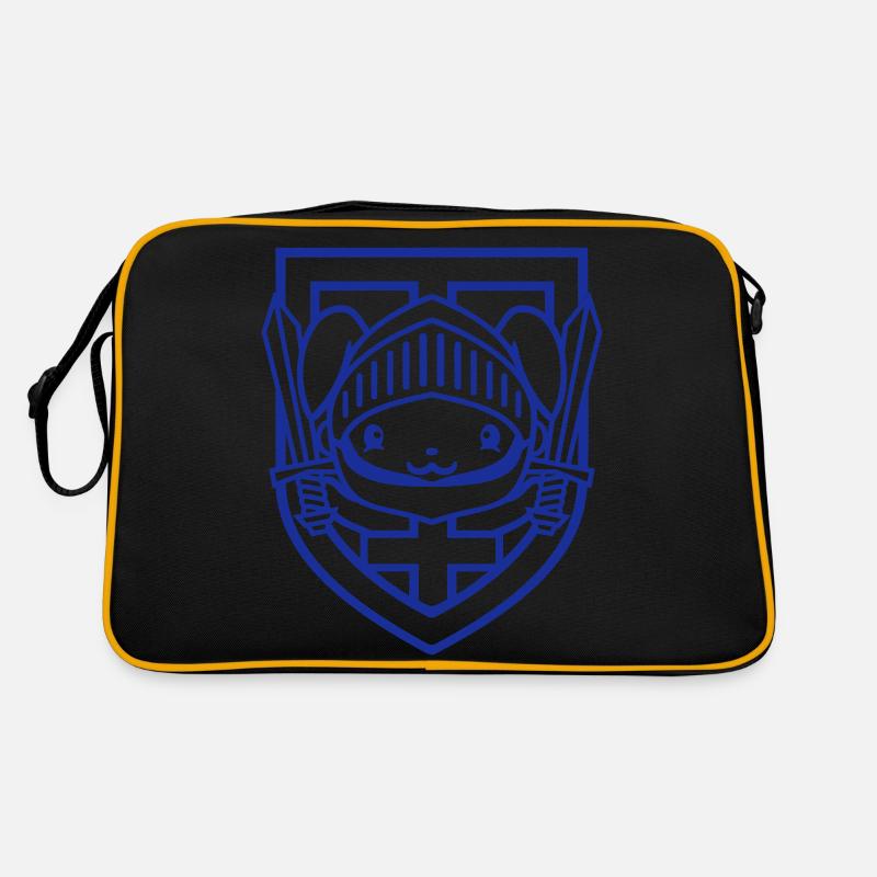 Rabbit Knight Sword Shield Armor Helmet Castle Hero Retro Bag