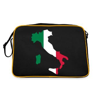 Italy - Retro Bag - black/gold - Back