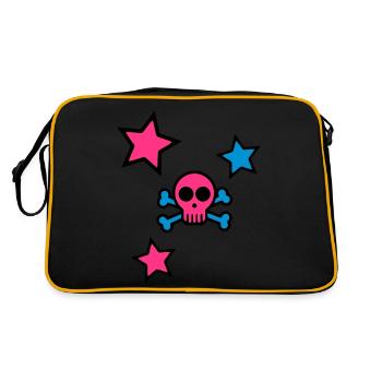skull - Sac Retro - noir/or - Dos