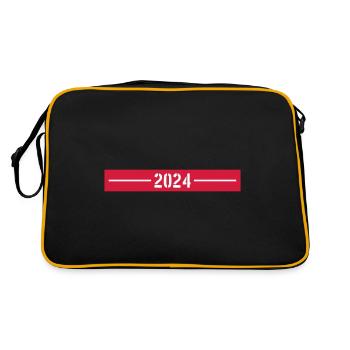 Année 2024 - Sac Retro - noir/or - Dos