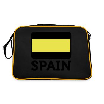 Drapeau national de l Espagne - Sac Retro - noir/or - Dos