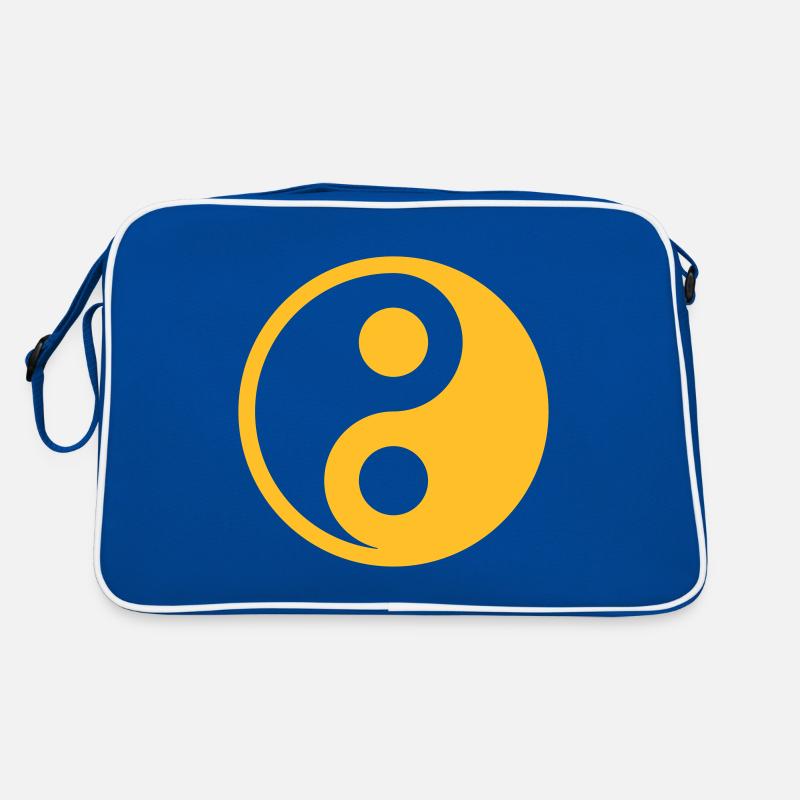 Yin Yang Vektor Perfekt Harmonisch Personalisieren Retro Tasche