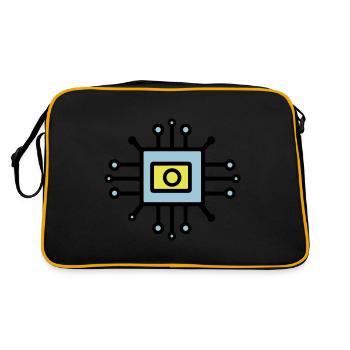 Chip Digital Computer Sensor - Retro Bag - black/gold - Back