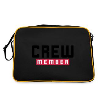 Crew Member - Retro Bag - black/gold - Back