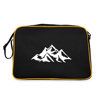 Montagnes Alpes - Sac Retro - noir/or - Dos