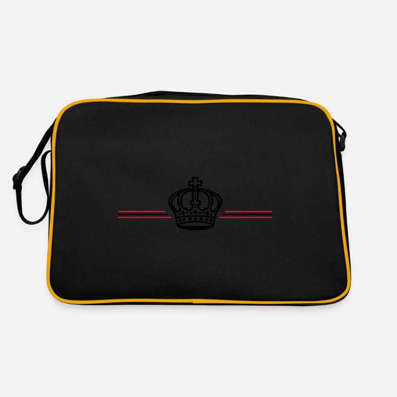 Krone Symbol Linie Retro Tasche