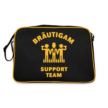 Équipe de soutien marié (JGA) - Sac Retro - noir/or - Dos