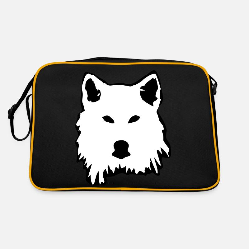 wolf - Retro Tasche - Schwarz/Gold