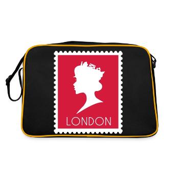 à Londres - Sac Retro - noir/or - Dos