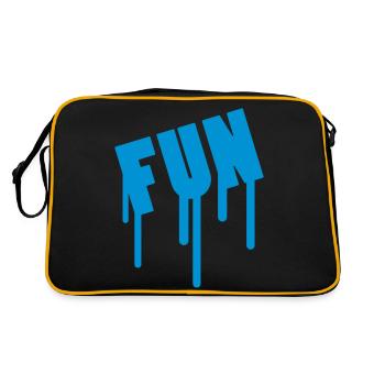 Fun - Retro Bag - black/gold - Back