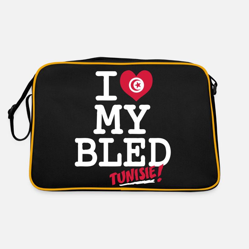 I love MY BLED Tunisie Retro Tasche