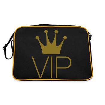 Vip Krone - Retro Tasche - Schwarz/Gold - Hinten
