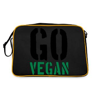 Aller Vegan - Sac Retro - noir/or - Dos